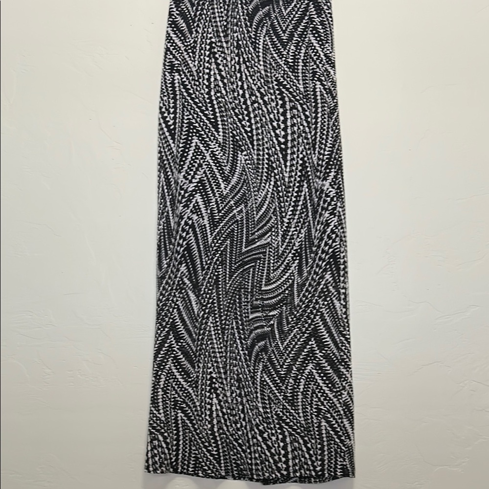 Bobeau Black & White Maxi Skirt